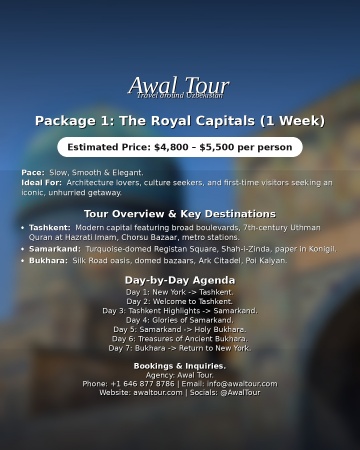 Package 1: The Royal Capitals (1 Week)